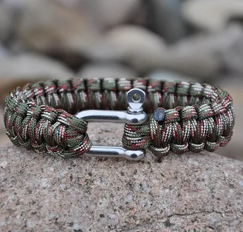 Outdoor Parachute Cord Camouflage Men's Bracelet 
Outdoor Parachute Cord Camouflage Men's Bracelet