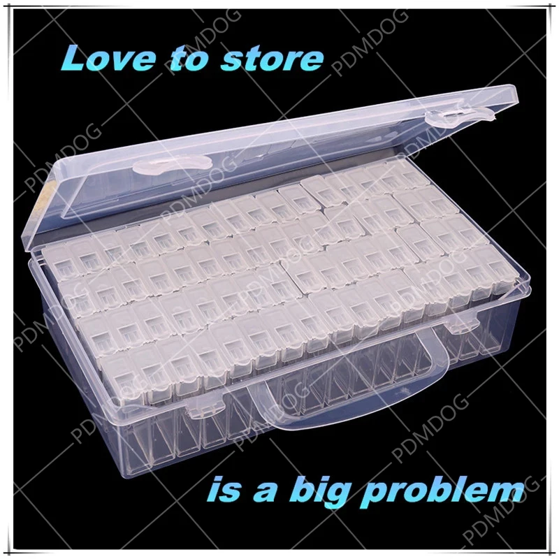 PDMDOG New 64 Cells Plastic Storage Box and Stickers for Diamond Painting Accessories Tools Container Box Sets Diamond Painting
PDMDOG New 64 Cells Plastic Storage Box and Stickers for Diamond Painting Accessories Tools Container Box Sets Diamond Painting