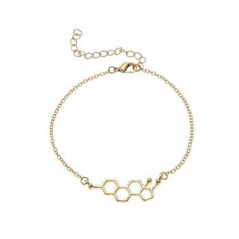 Estrogen Chemistry Molecule Structure Bracelets Geometric Hexagon Honeycomb Science Female Hormone Molecular Charm Chain Jewelry
Estrogen Chemistry Molecule Structure Bracelets Geometric Hexagon Honeycomb Science Female Hormone Molecular Charm Chain Jewelry