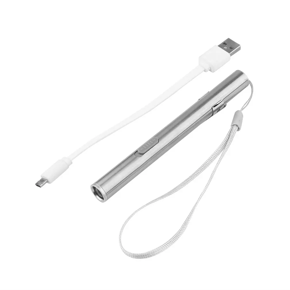 Creative USB Rechargeable LED Flashlight Powerful Mini LED Torch Waterproof Design Pen Hanging with Metal Clip 2020
Creative USB Rechargeable LED Flashlight Powerful Mini LED Torch Waterproof Design Pen Hanging with Metal Clip 2020