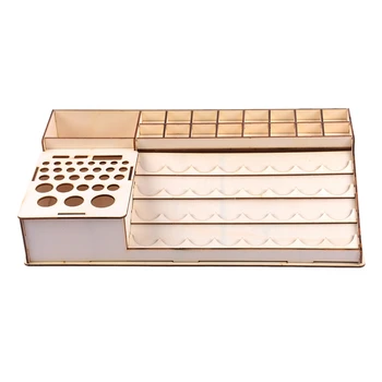ABUI-Wooden Organizer Tattoo Paint Bottles Display Rack Brushes Holder Stand Epoxy Storage Model Tool #2
ABUI-Wooden Organizer Tattoo Paint Bottles Display Rack Brushes Holder Stand Epoxy Storage Model Tool #2