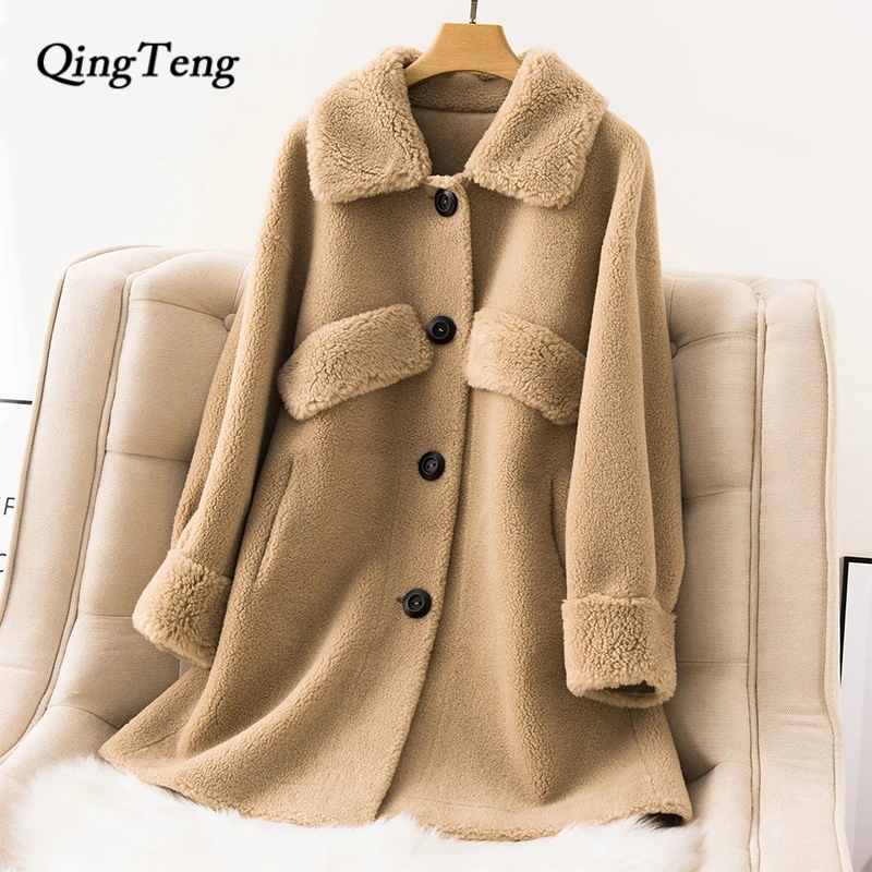 30 Wool Teddy Coat Shearling Luxury Vintage Faux Fur Coat Women Autumn Winter Fluffy Jacket Korean Women Clothes 2019 Elegant
30 Wool Teddy Coat Shearling Luxury Vintage Faux Fur Coat Women Autumn Winter Fluffy Jacket Korean Women Clothes 2019 Elegant