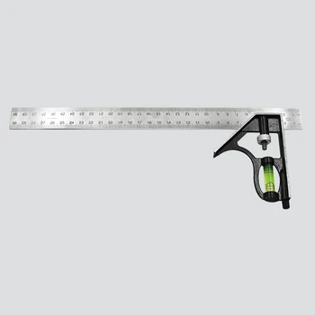 Straight +Right Angle Combination Ruler Vials Angle Square Measuring Tool Kit Durable High Quality Hot