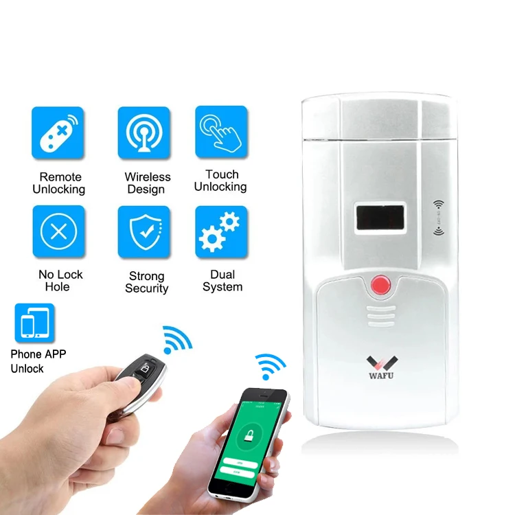 WAFU WF-011W Invisible Keyless Smart Door Lock 433MHz Electronic Door Lock Support iOS Android APP WIFI Control Unlock
WAFU WF-011W Invisible Keyless Smart Door Lock 433MHz Electronic Door Lock Support iOS Android APP WIFI Control Unlock