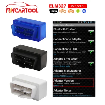 Car accessories OBD2 Mini ELM327 Bluetooth V1.5 V2.1 OBD 2 Code Reader ELM 327 2.1 Diagnostic Scanner Tool Work on Android/PC
Car accessories OBD2 Mini ELM327 Bluetooth V1.5 V2.1 OBD 2 Code Reader ELM 327 2.1 Diagnostic Scanner Tool Work on Android/PC