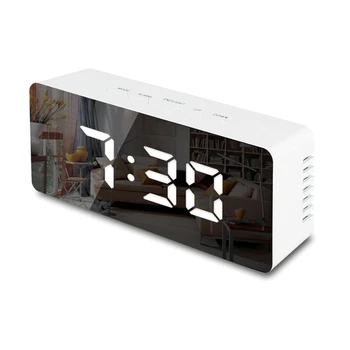 Digital LED Mirror Alarm Clock Snooze Electronic Large Time Temperature Display 67JB
Digital LED Mirror Alarm Clock Snooze Electronic Large Time Temperature Display 67JB