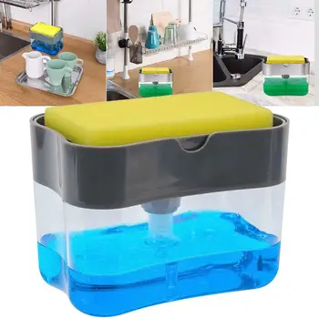 Soap Dispenser Soap Pump Sponge Caddy New Creative Kitchen 2-in-1 Manual Press Liquid Soap Dispenser With Washing Sponge
Soap Dispenser Soap Pump Sponge Caddy New Creative Kitchen 2-in-1 Manual Press Liquid Soap Dispenser With Washing Sponge