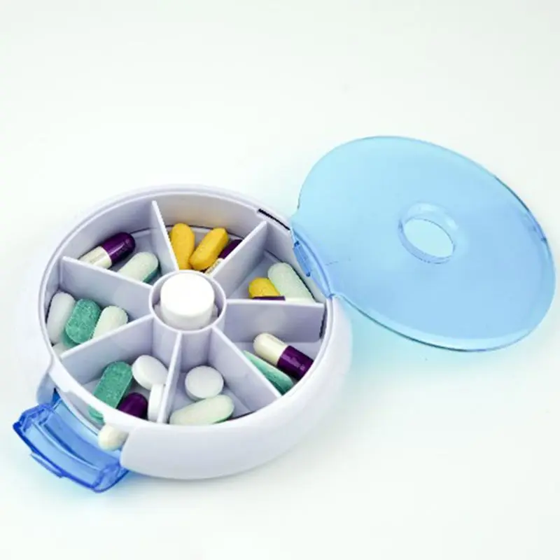 Portable 7 Day Round Pill Box Vitamin Medicine Travel Organizer Push Button Case X5XC
Portable 7 Day Round Pill Box Vitamin Medicine Travel Organizer Push Button Case X5XC