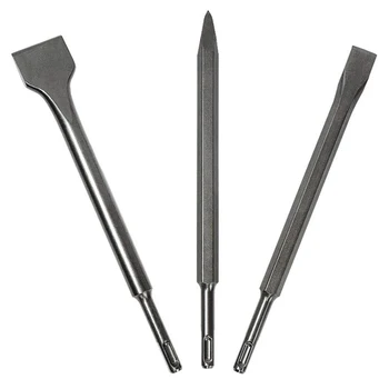 Plaster Chisels Masonry Tiles Brick Concrete 3pcs Stone Drilling SDS-Plus
Plaster Chisels Masonry Tiles Brick Concrete 3pcs Stone Drilling SDS-Plus