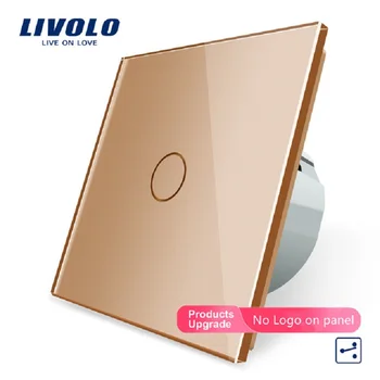 Livolo EU Standard Wall Switch 2 Way Control Switch, Golden Crystal Glass Panel, Wall Light Touch Screen Switch, VL-C701S-13
Livolo EU Standard Wall Switch 2 Way Control Switch, Golden Crystal Glass Panel, Wall Light Touch Screen Switch, VL-C701S-13