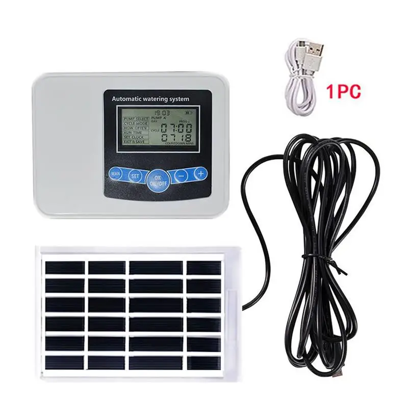 Solar Smart Drip Irrigatie Systeem Automatische Plant Watering Apparaat Irrigatie Timer Self Watering Timer Controller Tool
Solar Smart Drip Irrigatie Systeem Automatische Plant Watering Apparaat Irrigatie Timer Self Watering Timer Controller Tool