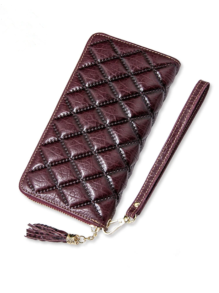 Ladies 100% Genuine Leather Elegant Ladies Long Bag Large Capacity Ladies Wallet Simple And Practical Wallet Card Holder Clutch
Ladies 100% Genuine Leather Elegant Ladies Long Bag Large Capacity Ladies Wallet Simple And Practical Wallet Card Holder Clutch