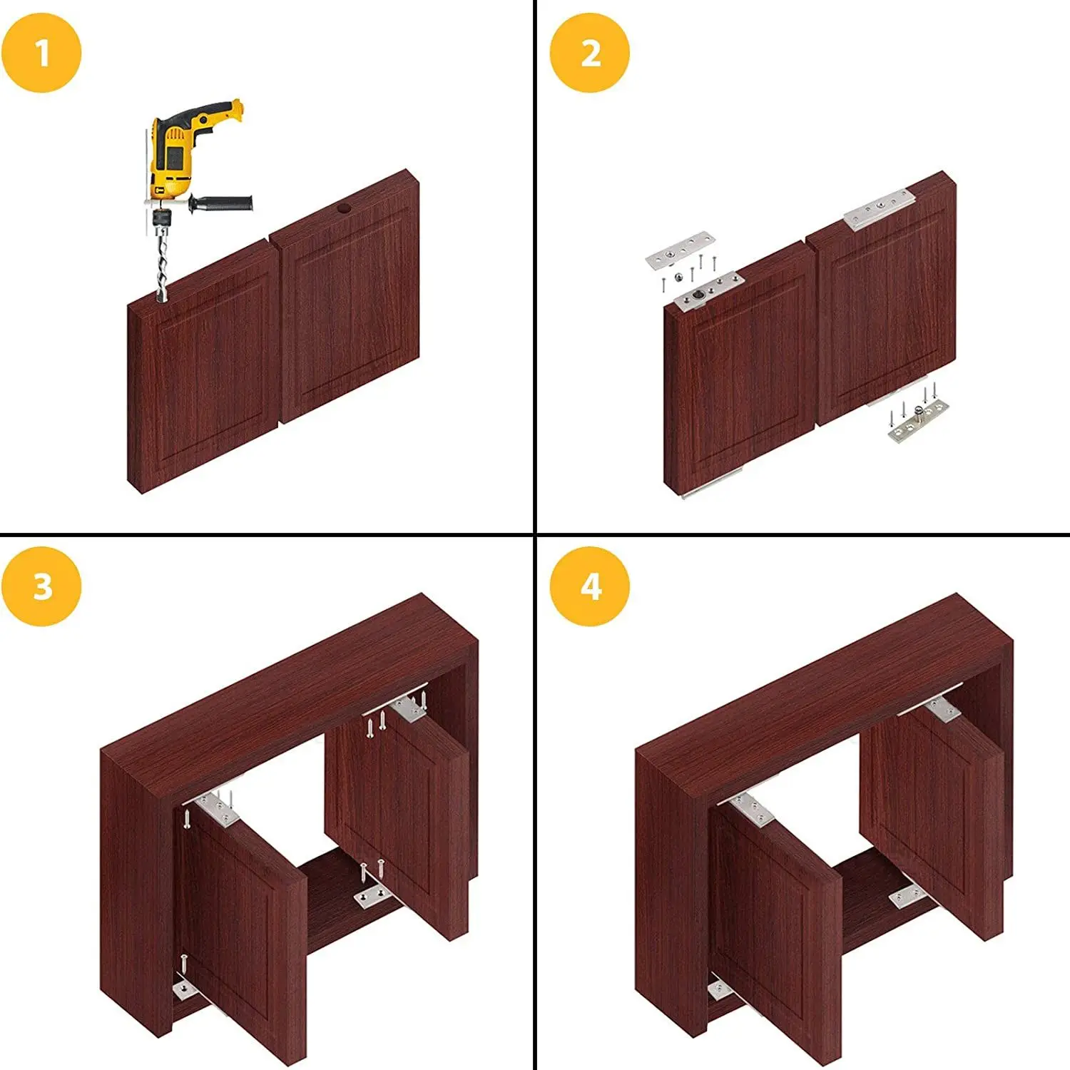 Generic Stainless Steel Hinge For Door 360 Degree Rotation Axis