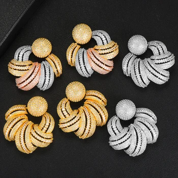 GODKI Luxury Fashion Flower Stud Earring For Women Wedding Cubic Zircon Brincos boucle d'oreille 2019 Trendy Bohemia Jewelry HOT
GODKI Luxury Fashion Flower Stud Earring For Women Wedding Cubic Zircon Brincos boucle d'oreille 2019 Trendy Bohemia Jewelry HOT