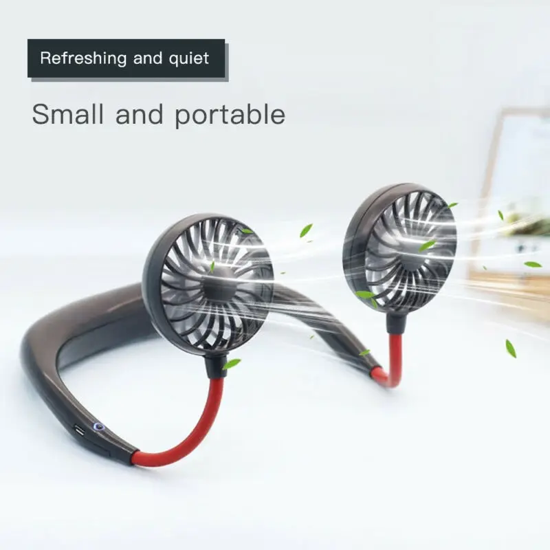 New USB Rechargeable Wearable Portable Hand Free Neckband Fan Personal Mini Neck Double Fans 3 Speed Adjustable for Home Office
New USB Rechargeable Wearable Portable Hand Free Neckband Fan Personal Mini Neck Double Fans 3 Speed Adjustable for Home Office
