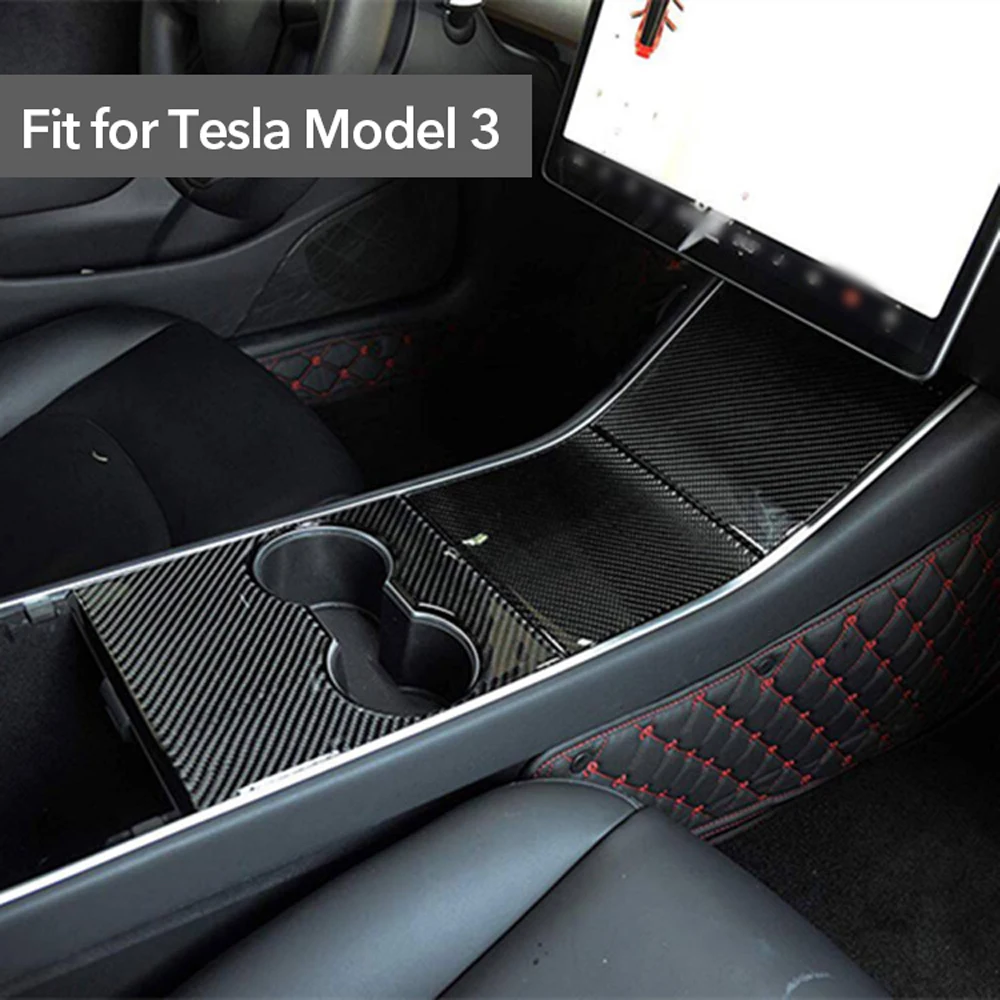 Car Control Console Armrest-box Trim Automotive Interior Stickers Carbon Fiber Cover For Tesla Model 3 18-19
Car Control Console Armrest-box Trim Automotive Interior Stickers Carbon Fiber Cover For Tesla Model 3 18-19