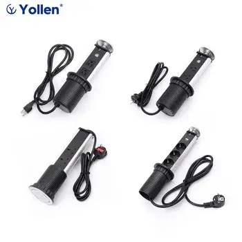 UK Plug 3 power Kitchen Table Electrical Socket Desktop Sockets Power 2 charge USB Aluminum Shelf PULL POP UP TYPE Table Desktop
UK Plug 3 power Kitchen Table Electrical Socket Desktop Sockets Power 2 charge USB Aluminum Shelf PULL POP UP TYPE Table Desktop