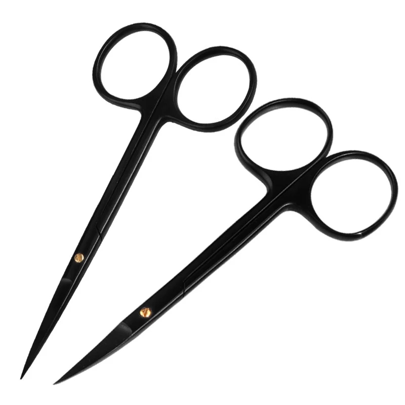 Ophthalmology Porcelain Black Handle Scissors Tungsten Carbon Steel Double Eyelid 10cm Plastic Eye Tool Straight Bent Tip
Ophthalmology Porcelain Black Handle Scissors Tungsten Carbon Steel Double Eyelid 10cm Plastic Eye Tool Straight Bent Tip