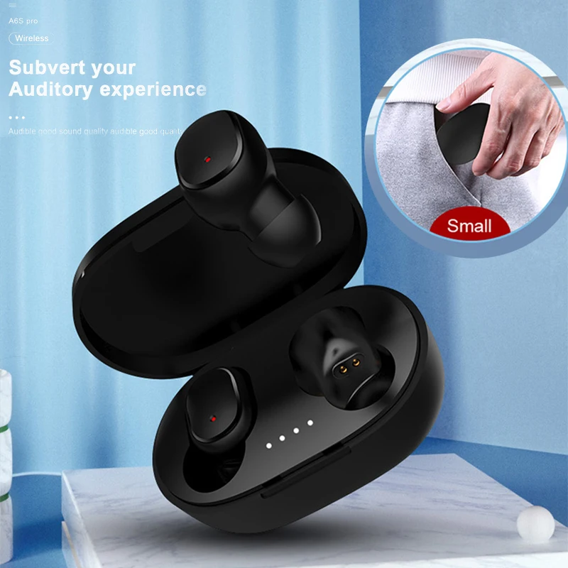 TWS A6S Bluetooth 5.0 Headset Wireless Headset With Charging Box Multi Color Stereo Earplugs Sports Bluetooth Headset
TWS A6S Bluetooth 5.0 Headset Wireless Headset With Charging Box Multi Color Stereo Earplugs Sports Bluetooth Headset
