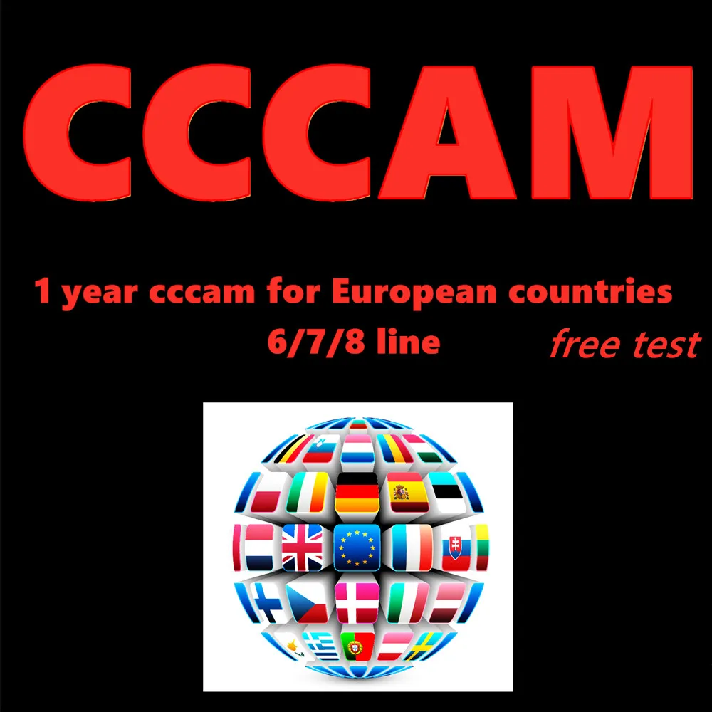 New Stable Europe 6/7/8line Cccam for 1 year Server Portugal Germany cccam cline Spain For DVB-S2 HD Satellite TV Receiver
New Stable Europe 6/7/8line Cccam for 1 year Server Portugal Germany cccam cline Spain For DVB-S2 HD Satellite TV Receiver