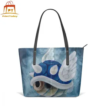 Mario Shell Handbag Blue Shell Top-handle Bags Print Women's Leather Tote Bag Teenage Large High quality Women Handbags
Mario Shell Handbag Blue Shell Top-handle Bags Print Women's Leather Tote Bag Teenage Large High quality Women Handbags