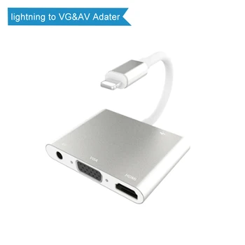 4 in 1 Lightning to HDMI/VGA/AV Adapter for iPhone 11/X/XS/XR/8P/8/7P/6S/iPad Air/iPod
4 in 1 Lightning to HDMI/VGA/AV Adapter for iPhone 11/X/XS/XR/8P/8/7P/6S/iPad Air/iPod