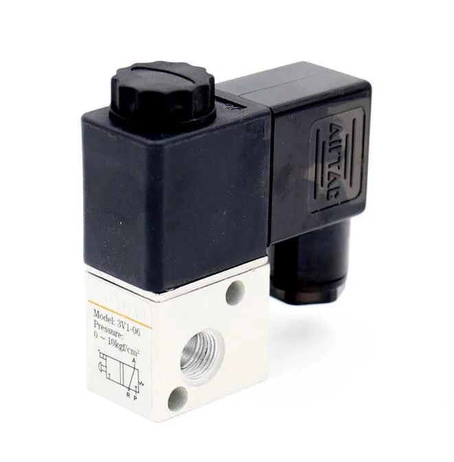 Direct Action Electromagnetic Valve 3V1-06 1/8" 2 Position 3 Way Pneumatic Solenoid Valve
Direct Action Electromagnetic Valve 3V1-06 1/8" 2 Position 3 Way Pneumatic Solenoid Valve