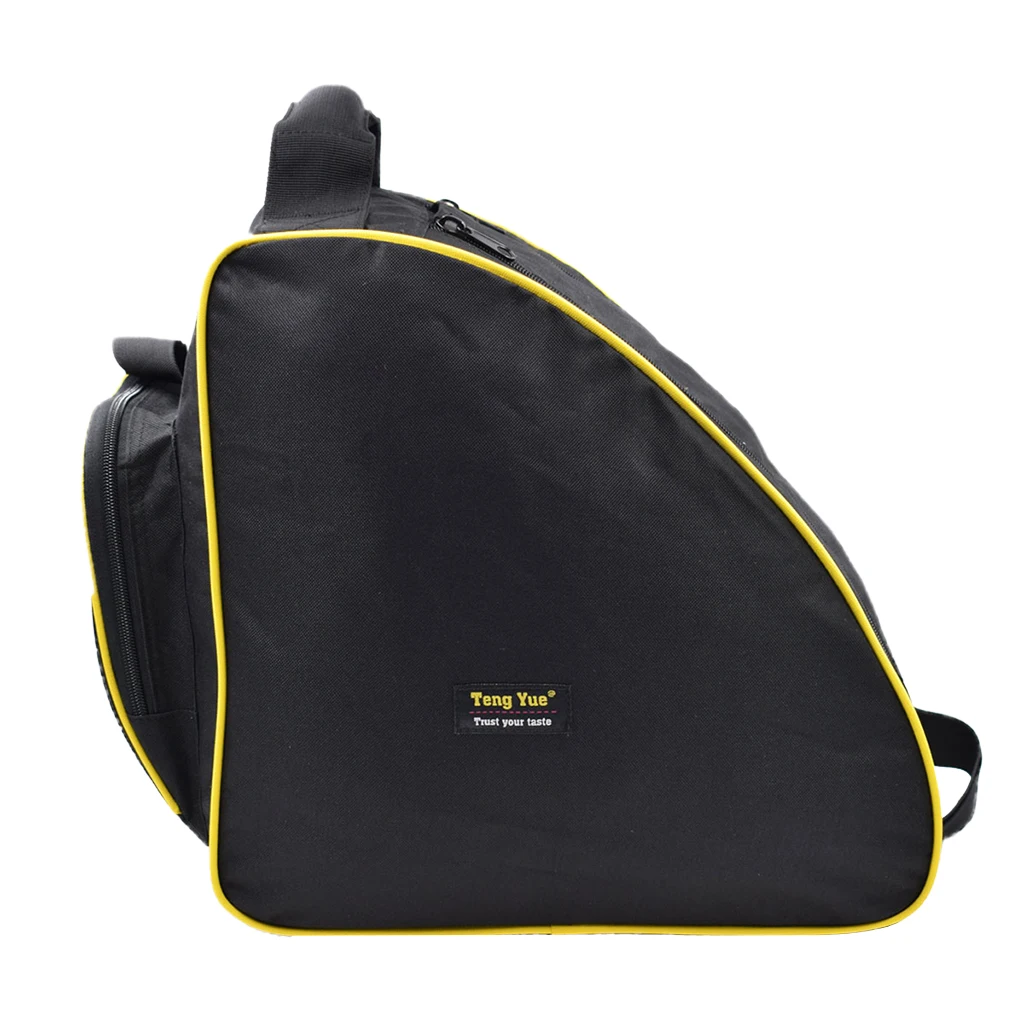 Durable Sport Travel Shoulder Strap Snowboard Ski Boot Bag Yellow Piping Luggage Bag 37 x 24 x 36cm Durable Sport Travel Shoulder Strap Snowboard Ski Boot Bag Yellow Piping Luggage Bag 37 x 24 x 36cm