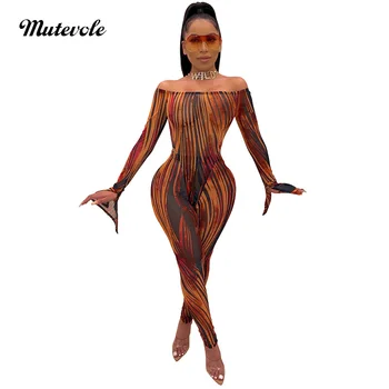 Mutevole See Through Mesh 2 Piece Sexy Set Women Print Two Piece Party Set Off Shoulder Long Sleeve Bodysuit and Pants Set
Mutevole See Through Mesh 2 Piece Sexy Set Women Print Two Piece Party Set Off Shoulder Long Sleeve Bodysuit and Pants Set
