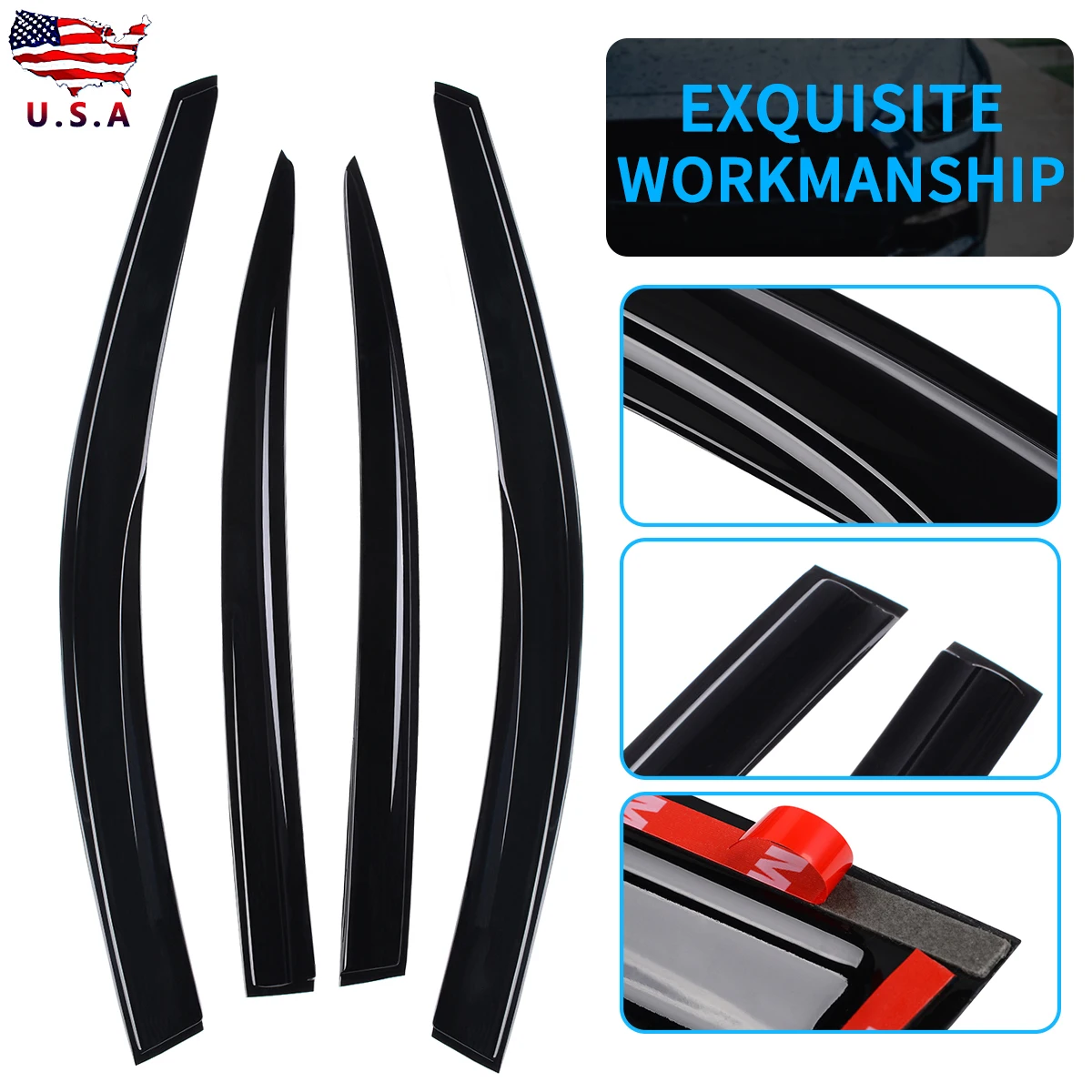 Mayitr 4pcs Window Visor Wind Deflector Vent Dedicated Replacement Auto Rain Guard For Accord 4DR CP2 Smoke Tint 2008-2012
Mayitr 4pcs Window Visor Wind Deflector Vent Dedicated Replacement Auto Rain Guard For Accord 4DR CP2 Smoke Tint 2008-2012