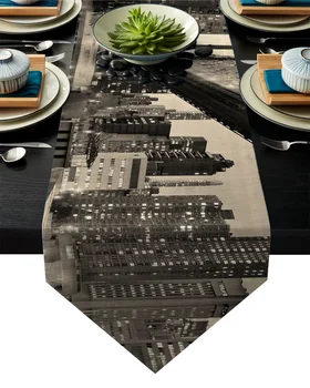 Bridge City River Sky Gloomy Table Runner Table Flag Home Party Decorative Tablecloth Table Runners for Wedding
Bridge City River Sky Gloomy Table Runner Table Flag Home Party Decorative Tablecloth Table Runners for Wedding