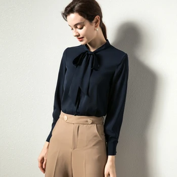 Women Lace-up Chiffon Shirt Women's Design Sense Non-Mainstream 2020 Autumn New Bow Professional Small Shirt Young Shirt
Women Lace-up Chiffon Shirt Women's Design Sense Non-Mainstream 2020 Autumn New Bow Professional Small Shirt Young Shirt