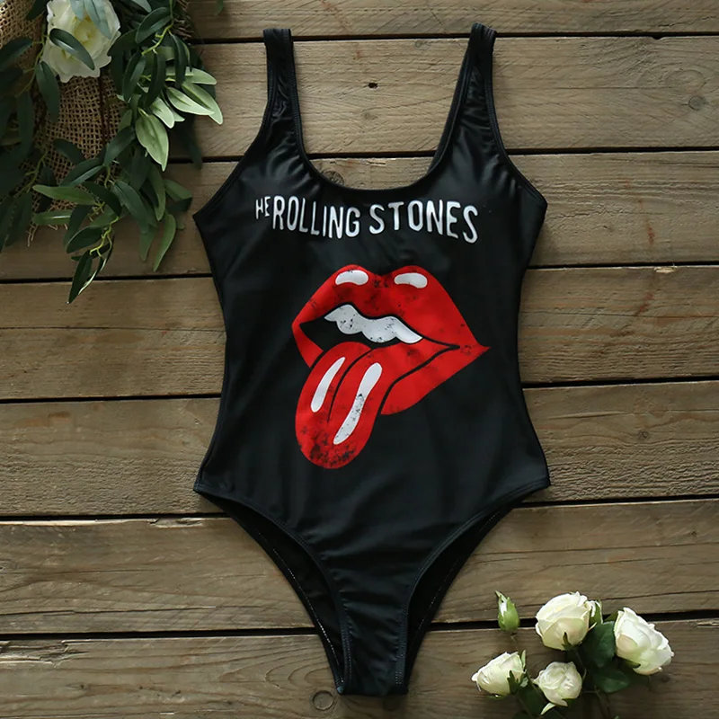 FREE SHIPPING Swimsuit Vintage Monokini JKP4348