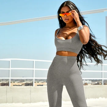 Fashion Women Fitness Set Two Piece Set Crop Top Leggings Padded High Waist Bodycon Running Gym Outfit Sportswear
Fashion Women Fitness Set Two Piece Set Crop Top Leggings Padded High Waist Bodycon Running Gym Outfit Sportswear