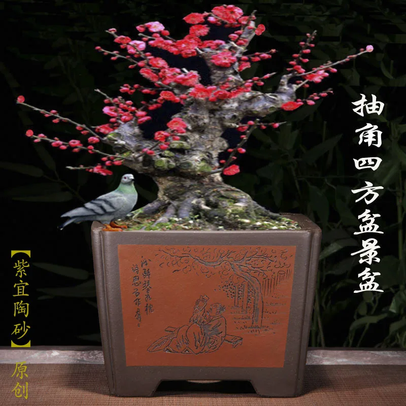 Clay Flowerpot Square Bonsai Potted Plant Flower Indoor Ceramic Basin Octagonal Plum Banyan Bonsai Pots Large Size
Clay Flowerpot Square Bonsai Potted Plant Flower Indoor Ceramic Basin Octagonal Plum Banyan Bonsai Pots Large Size