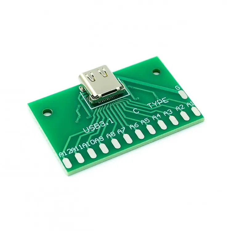 10PCS/LOT TYPE-C Female Head Test Board USB 3.1 Connector adapter board with PCB board 24P base to measure current conduction
10PCS/LOT TYPE-C Female Head Test Board USB 3.1 Connector adapter board with PCB board 24P base to measure current conduction