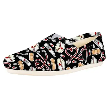HYCOOL Medical Equipment Band Aid Stethoscope Pills Printing Women Slacker Shoes Female Slip-on Footwear Girls Canvas Loafers
HYCOOL Medical Equipment Band Aid Stethoscope Pills Printing Women Slacker Shoes Female Slip-on Footwear Girls Canvas Loafers