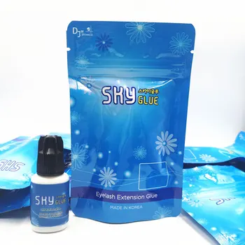 1 Bottles 5ml Korea Sky Glue 1-2s dry time Most Powerful Fastest Eyelash Extensions Glue S+ MSDS Black Cap Adhesive