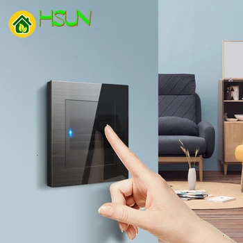 Black Toughened Glass 86Type Switch Socket Tempered Glass Brushed 1/2/3/4 Gang 1/2 Way Switches Led Guide Light Computer Tv Tele
Black Toughened Glass 86Type Switch Socket Tempered Glass Brushed 1/2/3/4 Gang 1/2 Way Switches Led Guide Light Computer Tv Tele