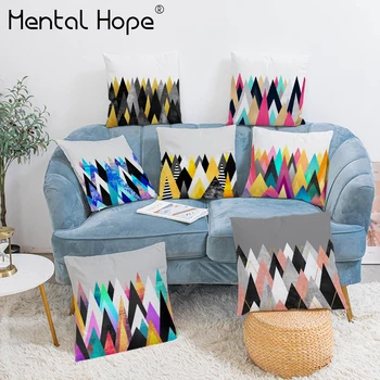 Geometric Printed Cushion Cover Home Decorative Cushion for Sofa Triangles Pattern Throw Pillow Cover Plush Square Pillowcase
Geometric Printed Cushion Cover Home Decorative Cushion for Sofa Triangles Pattern Throw Pillow Cover Plush Square Pillowcase