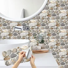 6pc/set 3D Cobblestone Pattern Wall Stickers Self-adhesive PVC Sticker Kitchen Bathroom Waterproof Oilproof Art Wallpaper Hot
6pc/set 3D Cobblestone Pattern Wall Stickers Self-adhesive PVC Sticker Kitchen Bathroom Waterproof Oilproof Art Wallpaper Hot