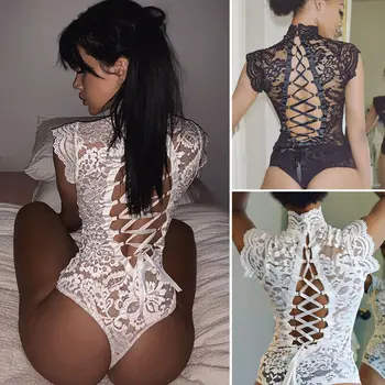 UK Women's Sexy Sissy Lace Lingerie Nightwear G-String Underwear Erotic Jumpsuit
UK Women's Sexy Sissy Lace Lingerie Nightwear G-String Underwear Erotic Jumpsuit