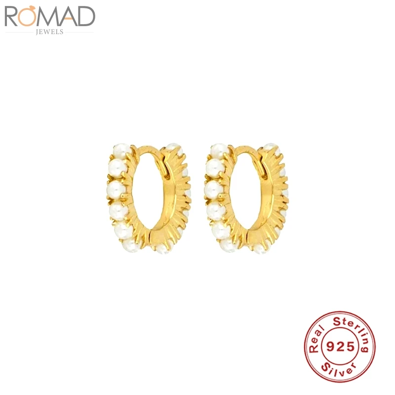 ROAMD 925 Sterling Silver Hoop Earrings For Women Pearl Earring Hoops Round Circle Pearls Earings Luxury S925 Jewelry Pendientes
ROAMD 925 Sterling Silver Hoop Earrings For Women Pearl Earring Hoops Round Circle Pearls Earings Luxury S925 Jewelry Pendientes