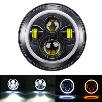 1PC 7 inch LED headlight Halo projector DRL / amber turn signal Hi-Lo beam for 97-06 Jeep Wrangler TJ
1PC 7 inch LED headlight Halo projector DRL / amber turn signal Hi-Lo beam for 97-06 Jeep Wrangler TJ