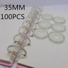 Transparent plastic love binding ring, mushroom hole loose-leaf notebook binding adhesive 100PCS35MM
Transparent plastic love binding ring, mushroom hole loose-leaf notebook binding adhesive 100PCS35MM