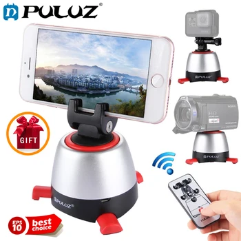 

PULUZ Electronic 360 Degree Rotation Panoramic Tripod Head with Remote Controller Rotating Pan Head For Smartphones, GoPro, DSLR