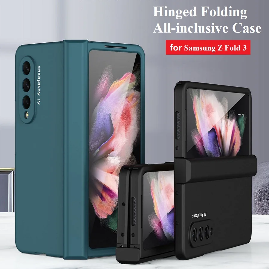 Hinged Coverage Full Protective Phone Case for Samsung Galaxy Z Fold 3 Case W22 Z Fold3 Armor Slim Cover with Front Screen Glass
Hinged Coverage Full Protective Phone Case for Samsung Galaxy Z Fold 3 Case W22 Z Fold3 Armor Slim Cover with Front Screen Glass