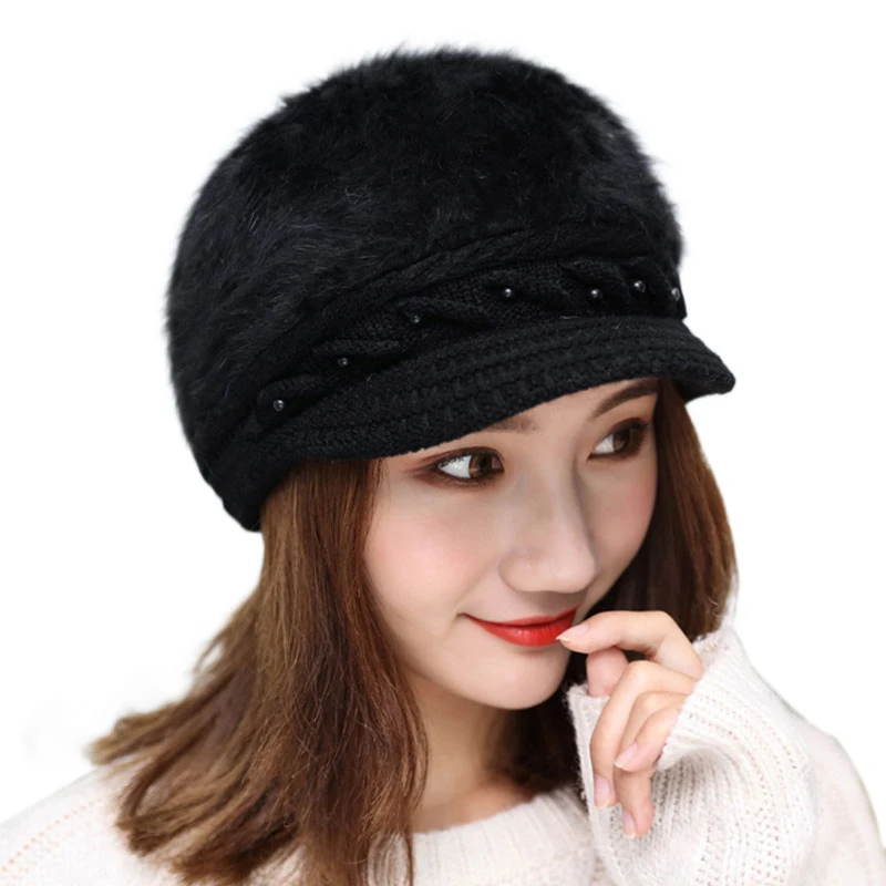 Women's Hat Fashion Berets Caps Ladies Winter Warm Knitted Crochet Slouch Baggy Beanie Hat Ski Brim Cap Solid Color Ladies Hats
Women's Hat Fashion Berets Caps Ladies Winter Warm Knitted Crochet Slouch Baggy Beanie Hat Ski Brim Cap Solid Color Ladies Hats