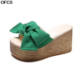 2020 New Women Slipper Shoes Women Wedges Sandals Sweet Bowtie Platform Slipper Beach Slippers Women Shoes Dropshipping
2020 New Women Slipper Shoes Women Wedges Sandals Sweet Bowtie Platform Slipper Beach Slippers Women Shoes Dropshipping