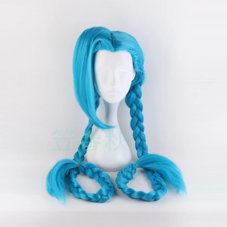 120cm/46.8" LOL Jinx cosplay wig Jinx blue braids The Loose Cannon wig with blue plaits Jinx hair costumes free shipping
120cm/46.8" LOL Jinx cosplay wig Jinx blue braids The Loose Cannon wig with blue plaits Jinx hair costumes free shipping